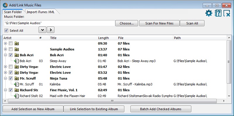 Add Music Files