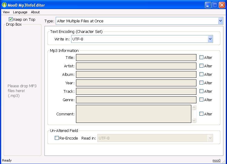 Alter multiple files