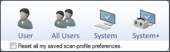Scan Profile Selection