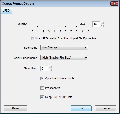 Output Format Options