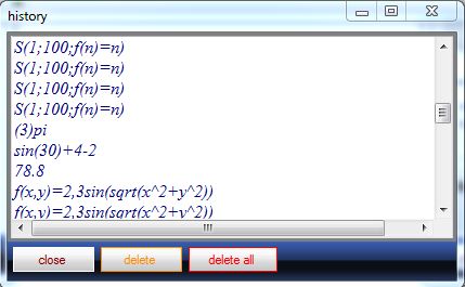 Calculation Window