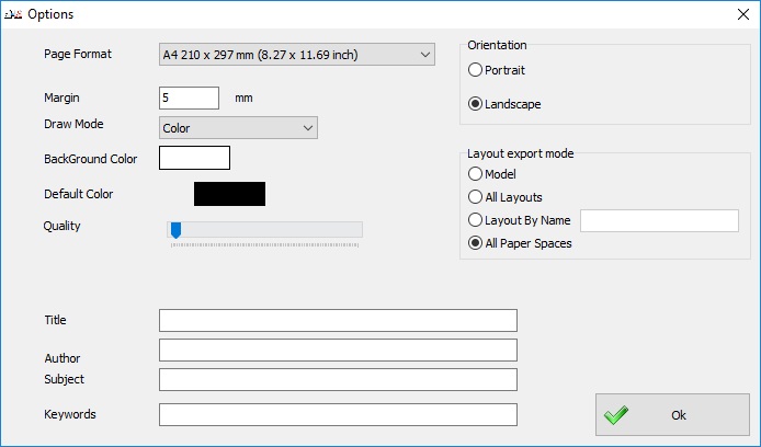 Conversion Settings