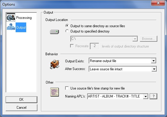 Output Settings