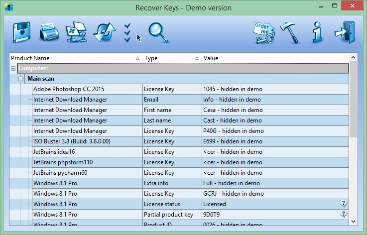 Main Screen