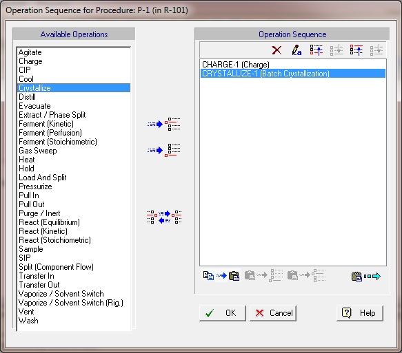 Operation Sequence for Procedure