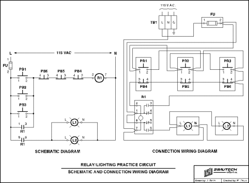 Lighting circuit diagram