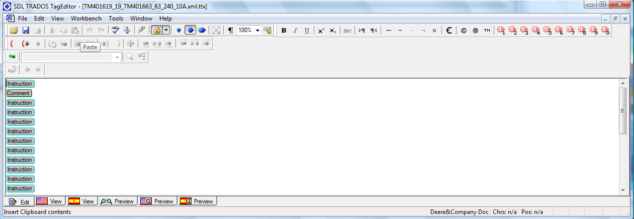 tageditor in document