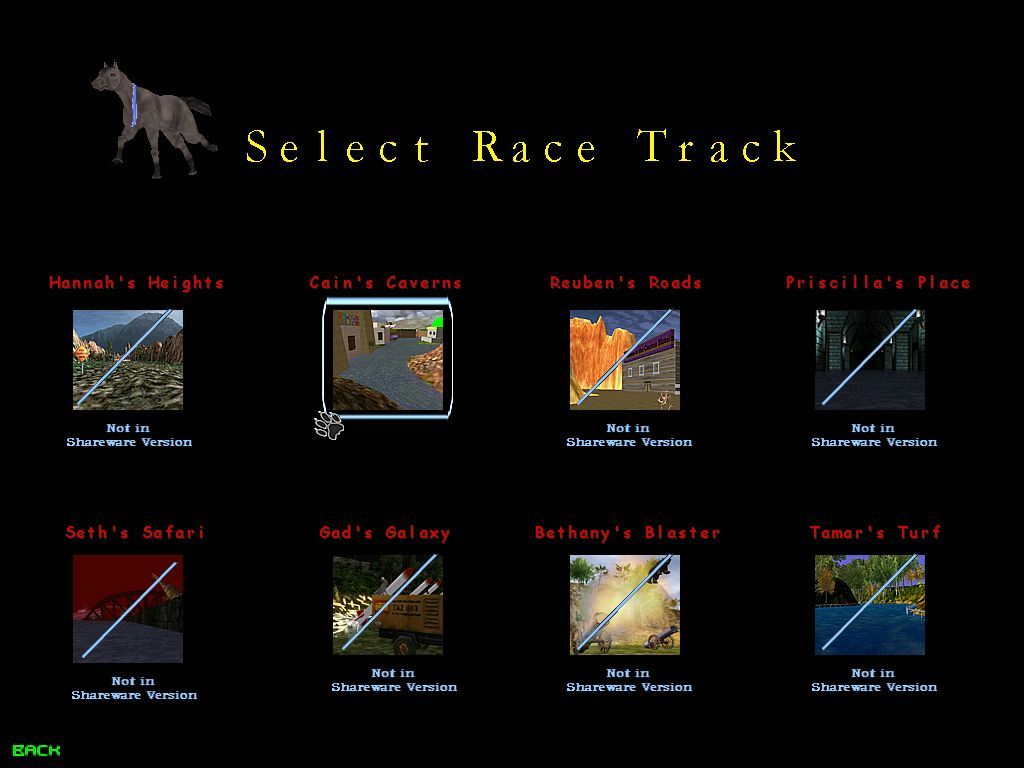 Select a race track