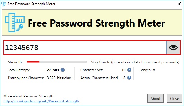 Very Unsafe Password