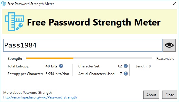 Reasonable Password