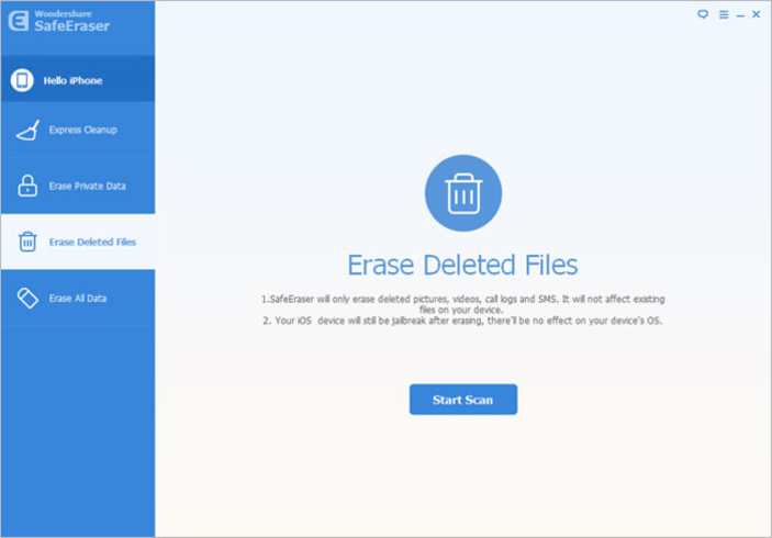 Erasing deleted files