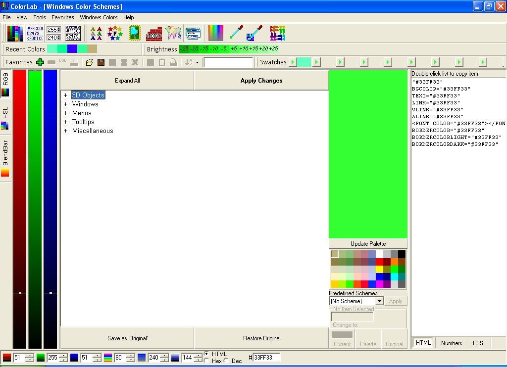 Windows color manager