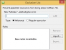 Exclusion List Creation