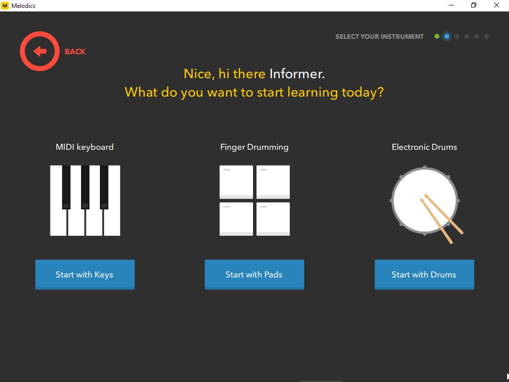 Choose an instrument