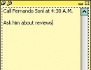 Note affixed on the computer's desktop