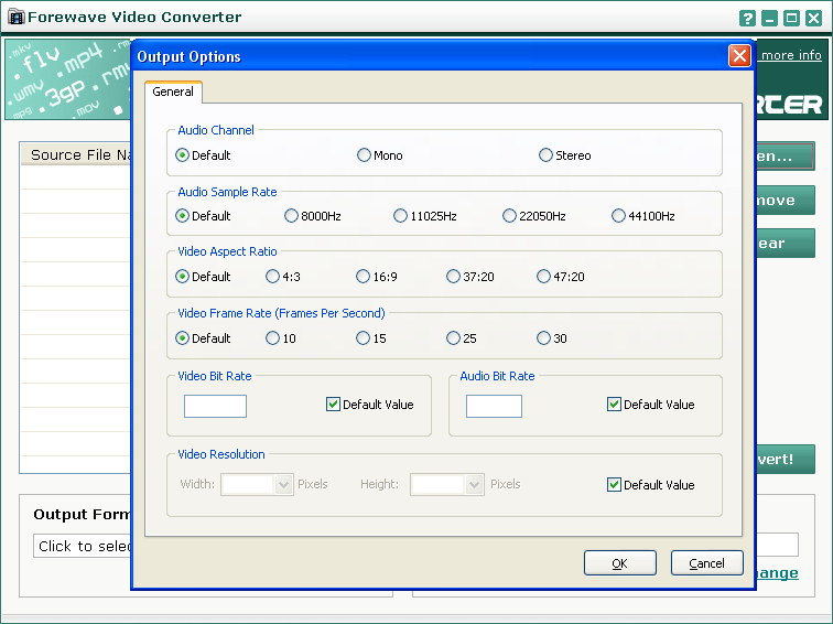 Settings Window