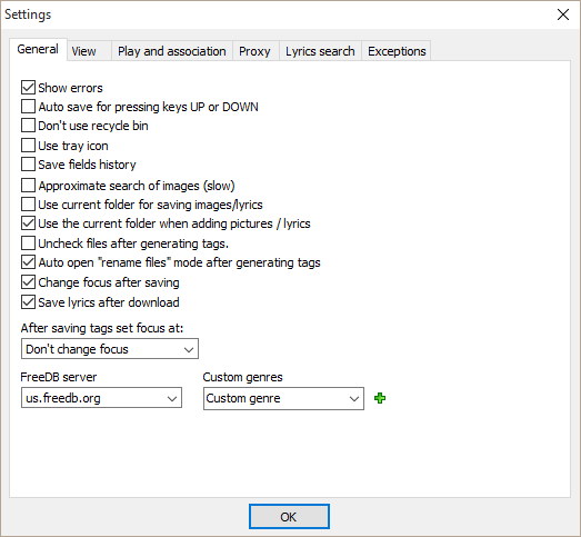 General Settings