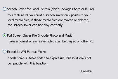 Build screensaver