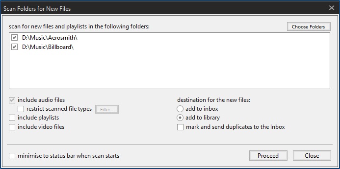 Scan Folder for new Files