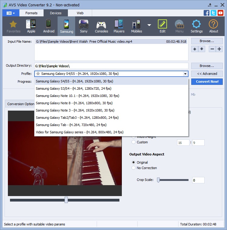 Device-Based Output Profiles