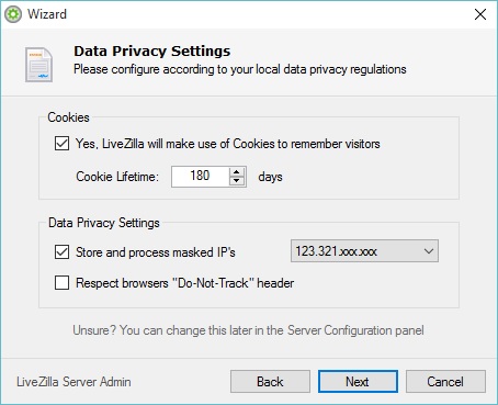 Data Privacy Settings