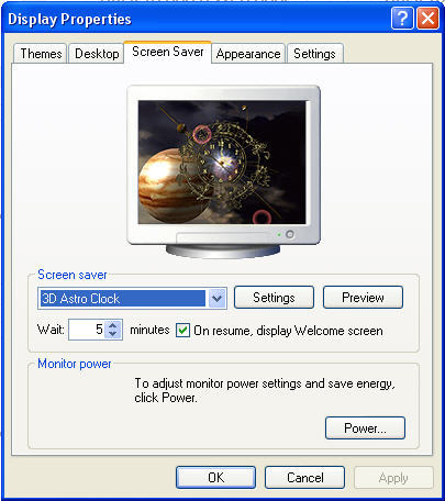 Screensaver Interface