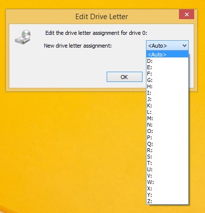 Drive Letter Assignment
