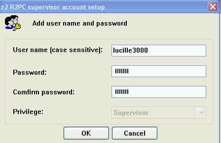 Password protection menu