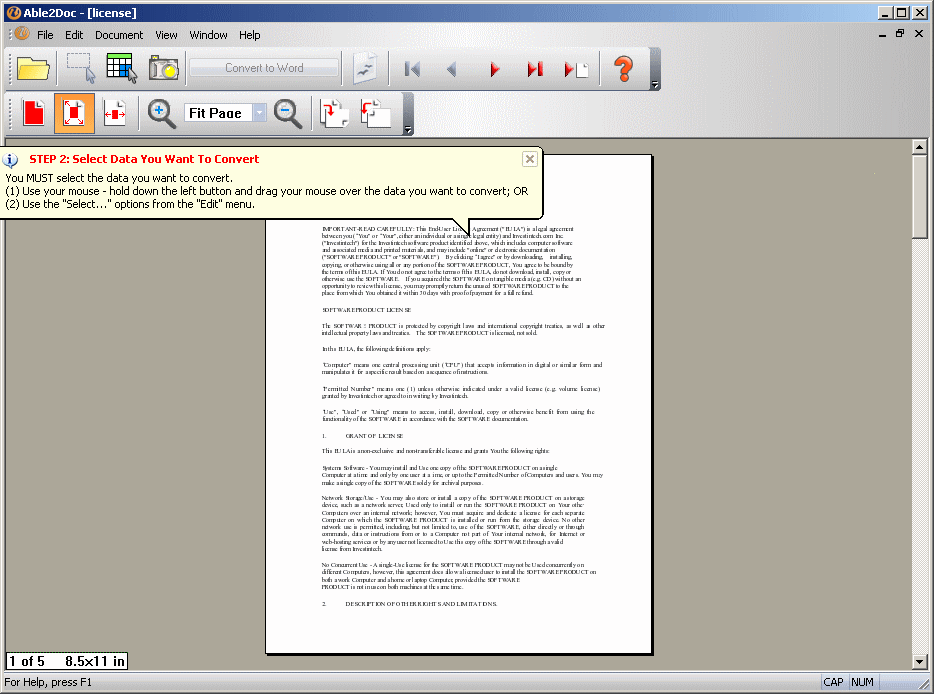 Select Document