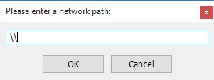 Enter Network Path