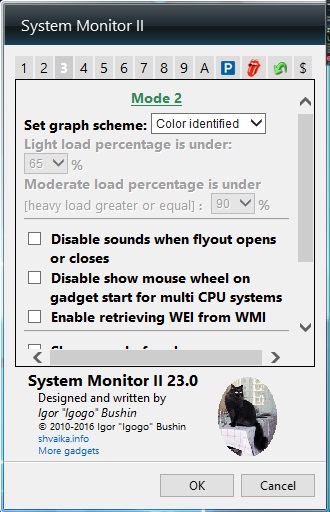 Mode 2 Settings