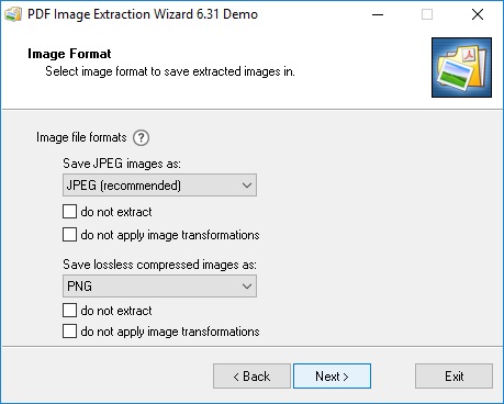 Output Format Settings