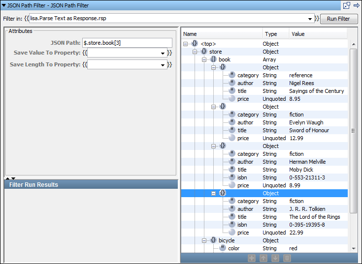 JSON Filter