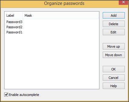 Passwords Manager