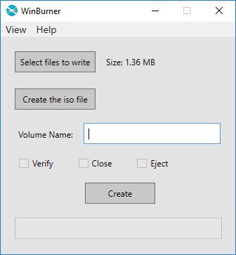 Create ISO from Files