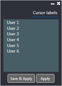 Cursor Labels