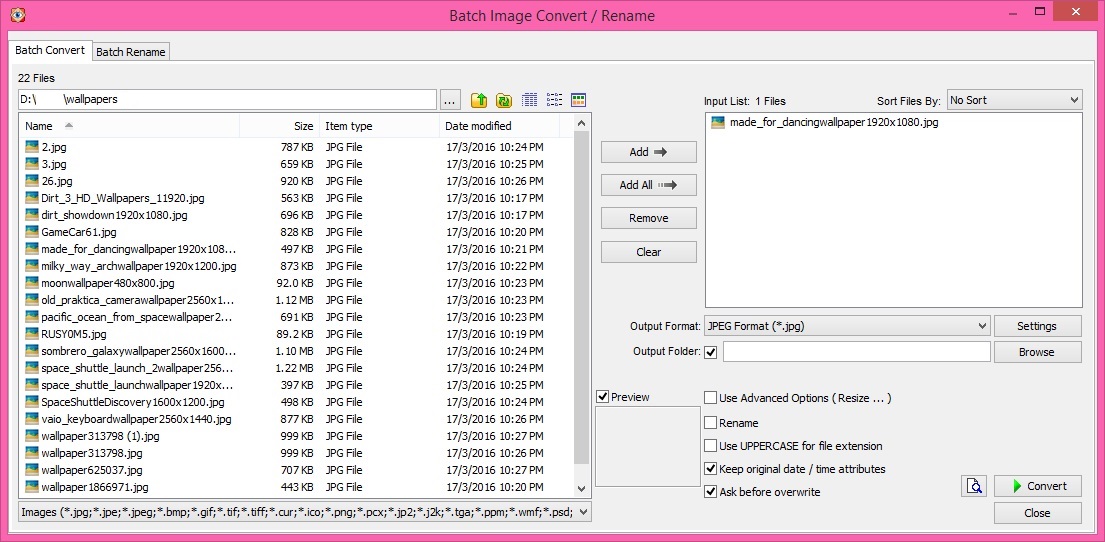Batch Image Converter