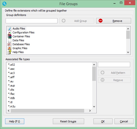 Configure File Groups