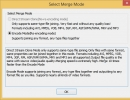 Select Merge Mode