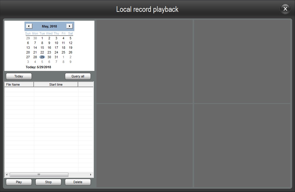 Local Record Playback