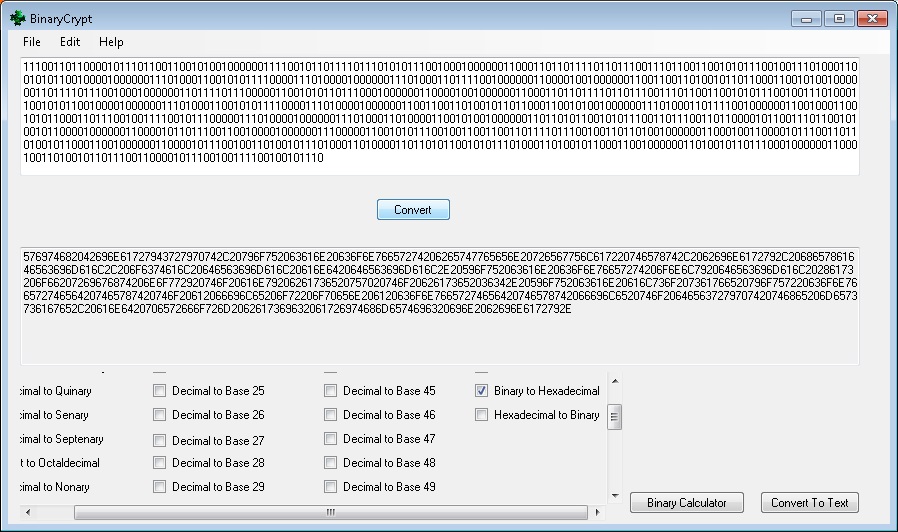 Binary to Hexadecimal Conversion