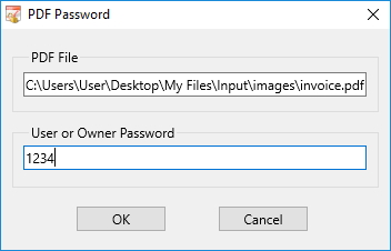 Entering Owner Password