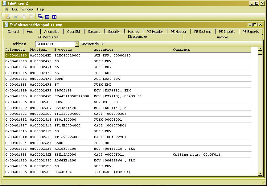 Disassembler Unit