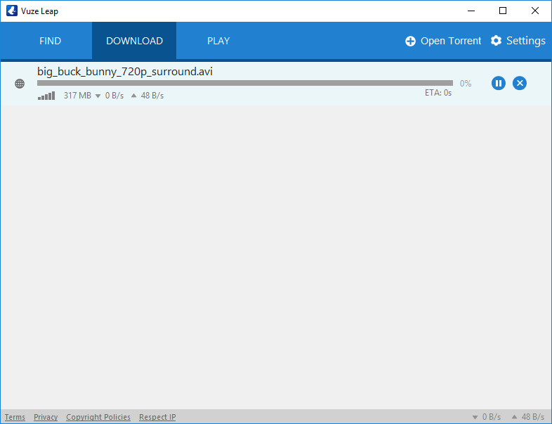 Starting a download