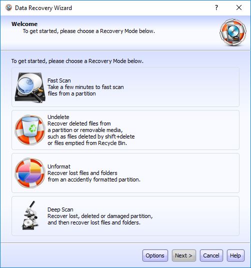 Data Recovery Wizard