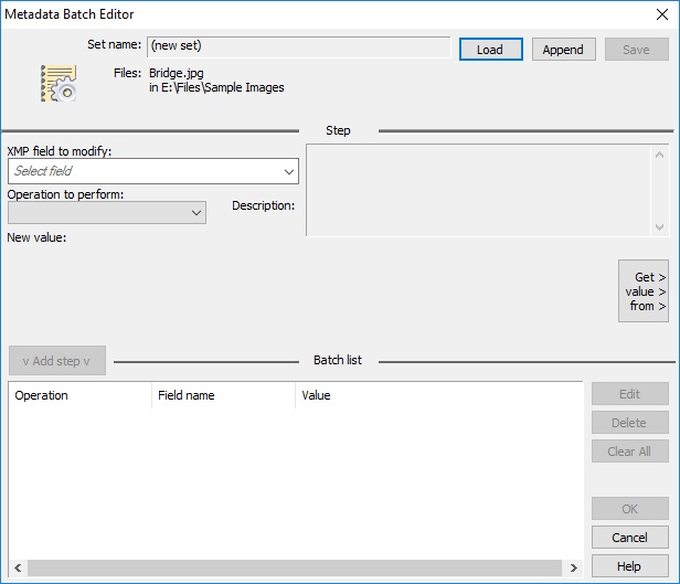 Metadata Batch Editor