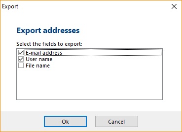 Export Options