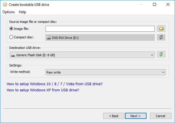 Create Bootable USB Drive