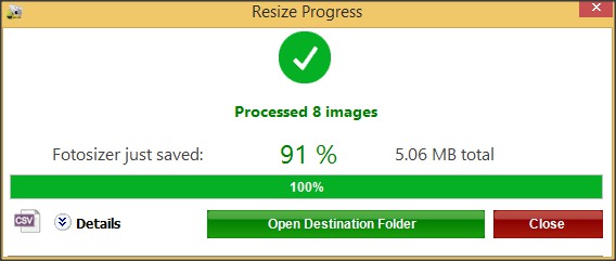 Resize Process