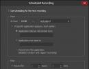Configuring Scheduled Recording Settings